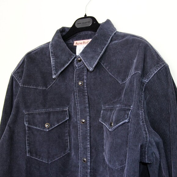 BNWT AW23 ACNE STUDIOS CORDUROY BUTTON-UP SHIRT 46 & 52 - Picture 4 of 11